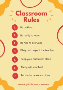 Simple Classroom Rules Poster