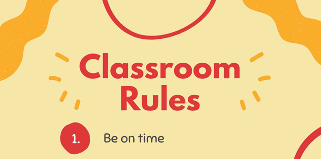 Useful & Simple Classroom Rules Poster