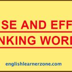 Cause and Effect Linking Words Examples Sentences and Rules