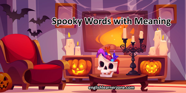 Spooky Vocabulary Words with Meaning