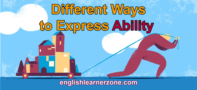 how to express ability in english in different ways