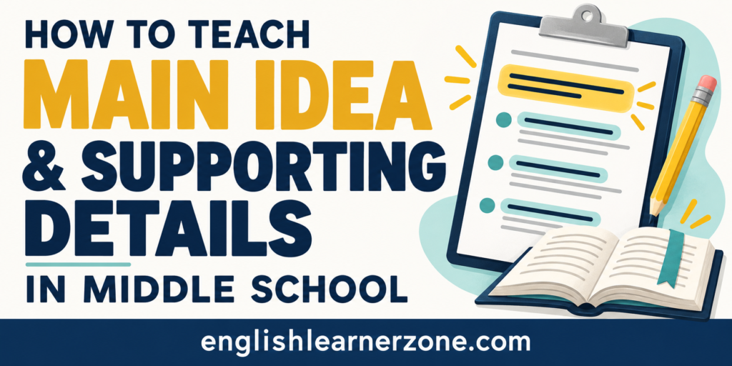 how to teach main idea and supporting details
